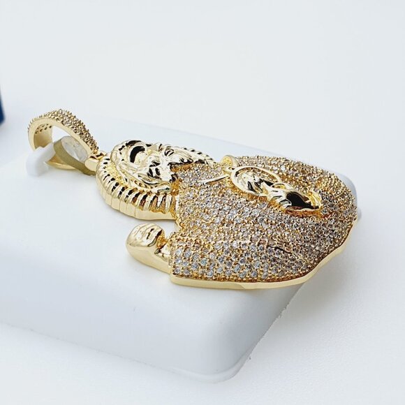 14K Gold Plated Cubic Zircon Pendant, EVBRS648 - Picture 9 of 11